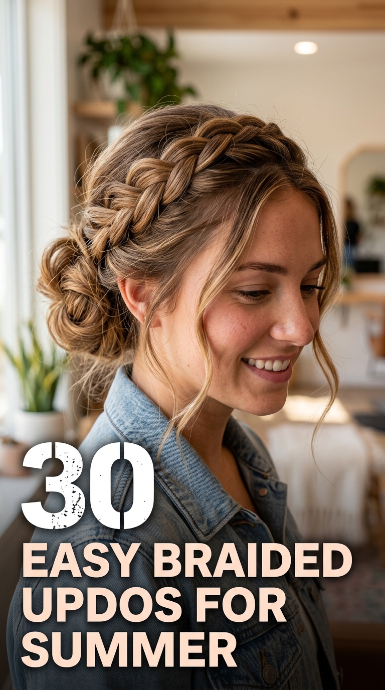 30 Easy Braided Updos for Summer